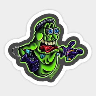 Slimer the Tattooer Sticker